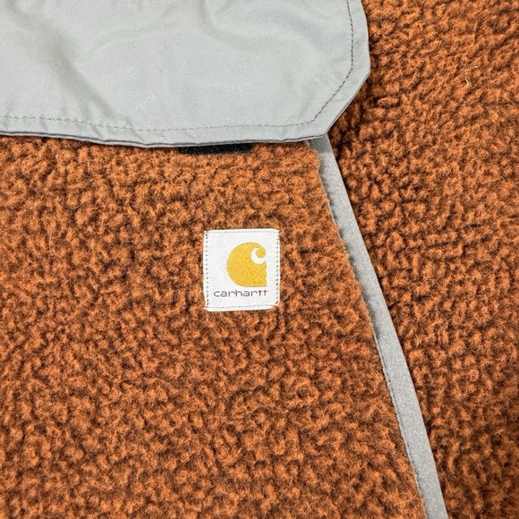 Carhartt Sherpa Fleece 1/4 Snap Pullover Womens Medium Kangaroo Pocket Warm NWT - Picture 7 of 16